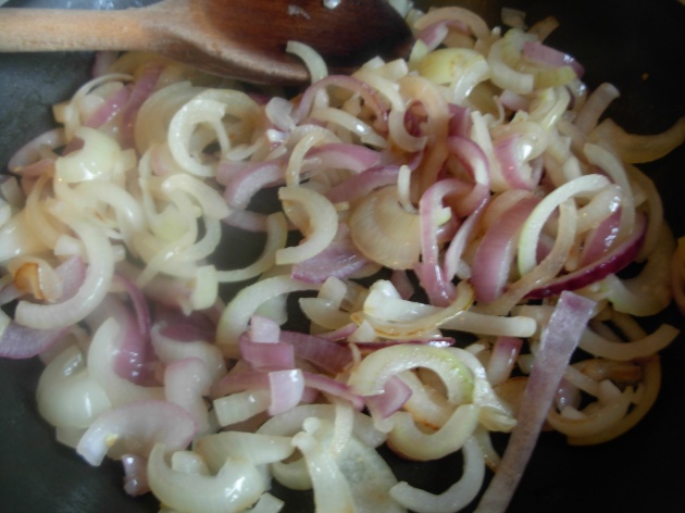 fry onions