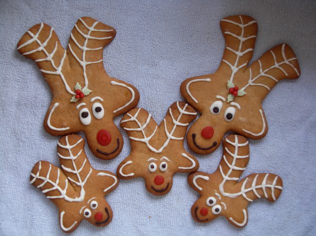 gingerbread reindeer family