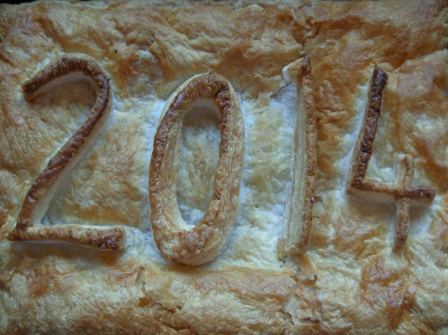 2014 new year pie