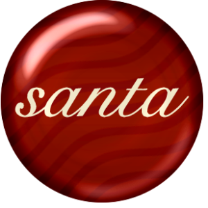 Santa button or brad
